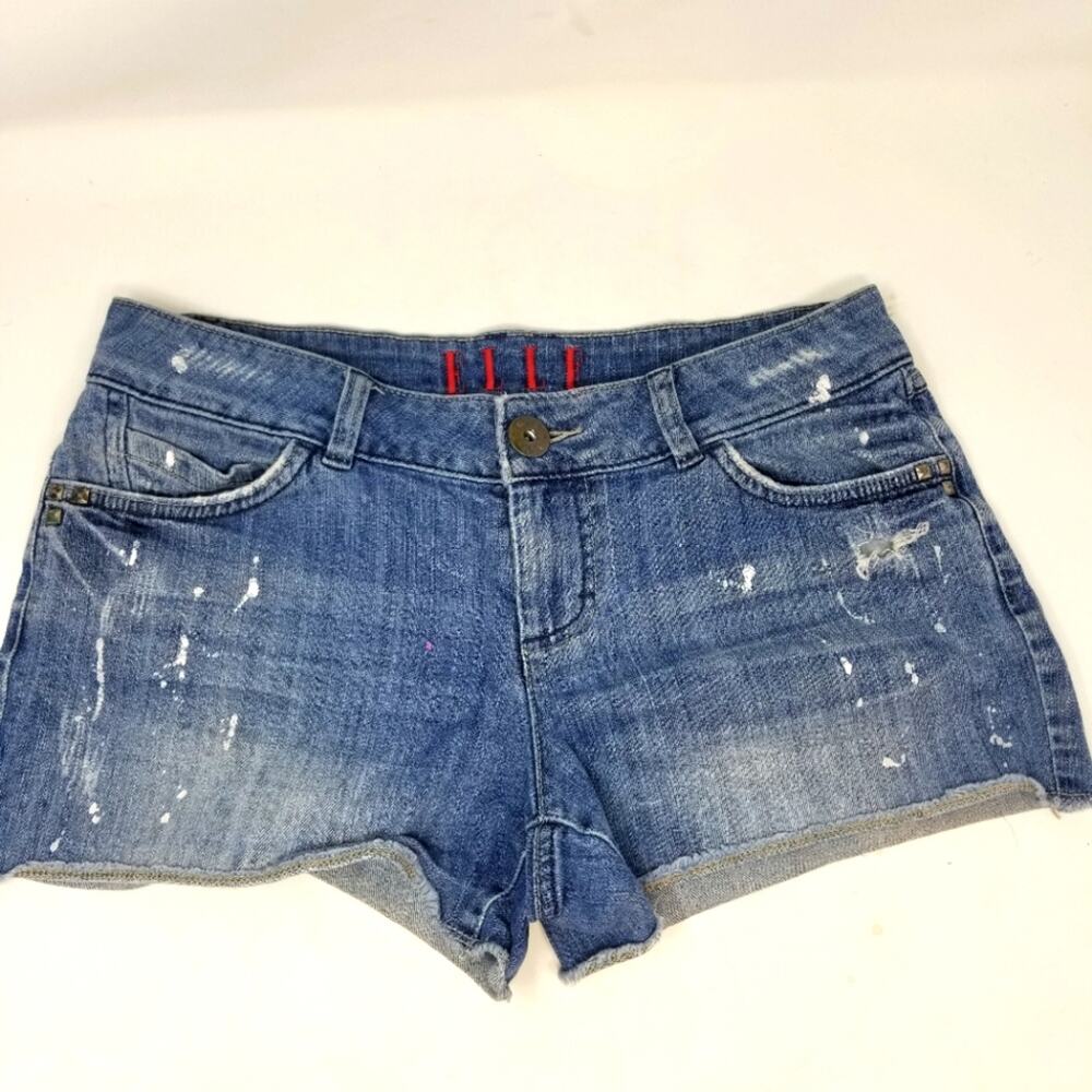 Elle Distressed Denim Shorts Short Shorts Jean Shorts Size 8‎